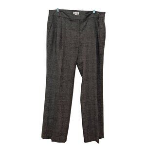 NWT Robin Ttowz Mens  Plaid Straight-Leg Pants  Size 16 Gray ($158)